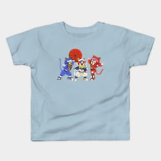 Samurai Pizza Cats, retro, vintage, Manga Kids T-Shirt